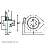 FYH SBPFL Steel Sheet Flange Flange (Cylindrical Hole) (Mounted Bearing)