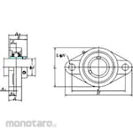 FYH UCFL Flange Shape (Cylindrical Hole) (Mounted Bearing)