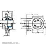FYH UCT Take-Up Type (Cylindrical Hole, with Cover) (Take-Up Bearing)