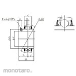 NTN Ball bearing for unit / Cylindrical hole type set screw type + UC3 type