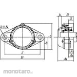 NTN Diamond Flange Unit Oil Supply Type