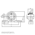 NTN Ductile unit / Cylindrical hole type set screw type + UCPE2 type