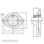 NTN Flange type / Cylindrical hole type Eccentric collar type + AELFB type