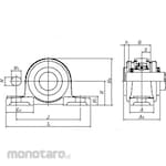 NTN Pillow Block Type Bearing Unit with Grease Fitting (Bearing Duduk)