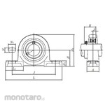 NTN Pillow type / Cylindrical hole type Set screw type + ASPB type