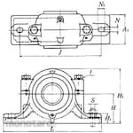 NTN Plummer Block Split Type S3 Large Bore Type