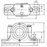 NTN Plummer Block Split Type SN6 Standard Type (Mounted Bearing)
