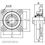 NTN Square Flange Unit UCFX