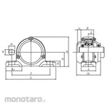 NTN UC type unit with triple seal + cylindrical hole type set screw type + UCP2 type