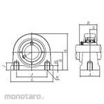 NTN UC type unit with triple seal + cylindrical hole type set screw type + UCUP2 type