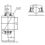 NTN UEL2 Type Ball Bearing, Unit / Cylindrical Hole Type Eccentric Collar Type UEL Type