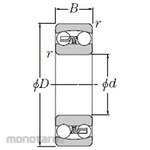 NTN Self-Aligning Ball Bearing Seri 1300 (Laher)
