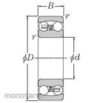 NTN Self-Aligning Ball Bearing Seri 2300 (Laher)