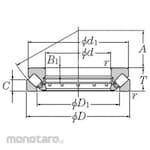 NTN Thrust self-aligning roller bearing +29400 type
