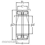 NTN Double row tapered roller bearing +430200 type