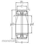 NTN Tapered Roller Bearing +423100 Type Double Row (Laher Tirus)