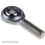 RS PRO M12x1.75 Male Steel Rod End, Bore 12mm, Overall Length 69mm, Metric Thread Standard Male
