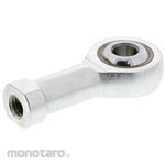 RS PRO M5x0.8 Female Steel Rod End, Bore 5mm, Overall Length 35mm, Metric Thread Standard Female