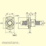 THK Large Reed Rolled Ball Screw Nut