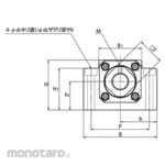 THK Ball screw support unit fixed side square (Φ10 to Φ40)