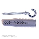 Fischer Universal Plug with Rim and Round Hook