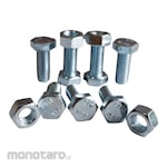 BDM Hex Bolt Nut White (Baut Mur Hexagonal)