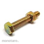 Non Brand Hex Bolt Nut Yellow M8x35mm (Baut Mur Hexagonal)