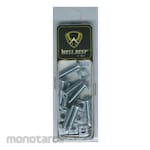 WELLBEST Hex Bolt Nut for Iron (Baut Mur Hexagonal)