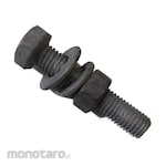 monotaro.id Hex Bolt High Tensile HOTDIP Galvanized Steel Bolt Nut 8.8 HDG Full Thread Set Flat Washer + Spring Washer Large Pack (Baut Mur Hexagonal)