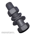 monotaro.id High Tensile Bolt HOTDIP Galvanis Baut Mur Baja 8.8 HDG Set Half Drat Ring Plat dengan Ring Per Pack Besar