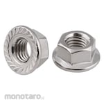 INDOMAKERS Flanged Hexagonal Nut Stainless Steel