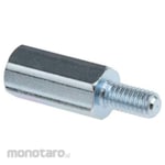 RS PRO Threaded Spacer Mild Steel Hex Standoff