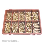 Qualfast Metric Hexagonal Head Set, Nut & Washerkit Brass AVG-110PC