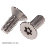 RS PRO Plain Flat Stainless Steel Tamper Proof Security Screw