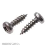 RS PRO Pan Head Tapping Screw Plain Stainless Steel (Sekrup Bulat)