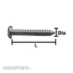 SMT Pan Head Tapping Screw PAB Button Dia. #6 (Sekrup Bulat)