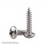 monotaro.id Pan Head Tapping Screw PAB White PH (Sekrup Bulat)