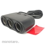 BRIDGE Accessories Socket Additional 3-Socket & USB 3.1A DC12V/DC24V (Pengisi Daya Mobil)