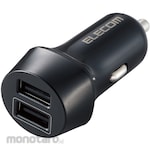 ELECOM Accessories Socket Cigar Socket Car Charger 12W 2-Port USB-A (Pengisi Daya Mobil)