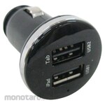 Procyon Accessories Socket Reversible 2-USB 12/24V 3.1A (Pengisi Daya Mobil)