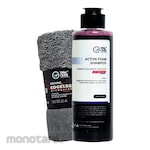 Waxouse Motorcycle Shampoo Active Foam & Edgeless Microfiber Drying Bundle Package (Sabun Cuci Motor)