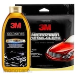 3M Paket Lap Kain Microfiber dan Sabun Cuci Mobil