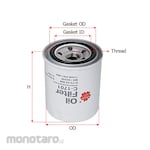 SAKURA Oil Filter for Isuzu C-1701 1pc