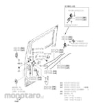 Daihatsu Link RR Door Lock Remote Control