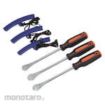 monotaro Motorcycle Suspension Tools Tire Lever Grip Rim Guard Set (Perkakas Perawatan Motor)