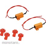 monotaro Load Resistor with Wire Clip LED Turn Signal Light Hyper Flash Problem Fix