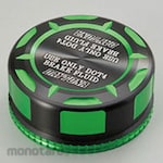 Daytona Master Cylinder Tank Cap [Nissin φ 38] Lime Green (Komponen Rem Motor)