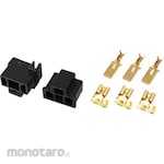 monotaro H4 Connector, Male & Female & Terminal Set