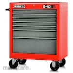 PROTO 540SS Rolling Tool Cabinet 27 Inch - 7 Drawer, Safety Red and Gray (Lemari Perkakas Beroda)