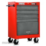 PROTO 540SS Rolling Tool Cabinet 27 Inch 4 Drawer Safety Red and Gray (Lemari Perkakas Beroda)